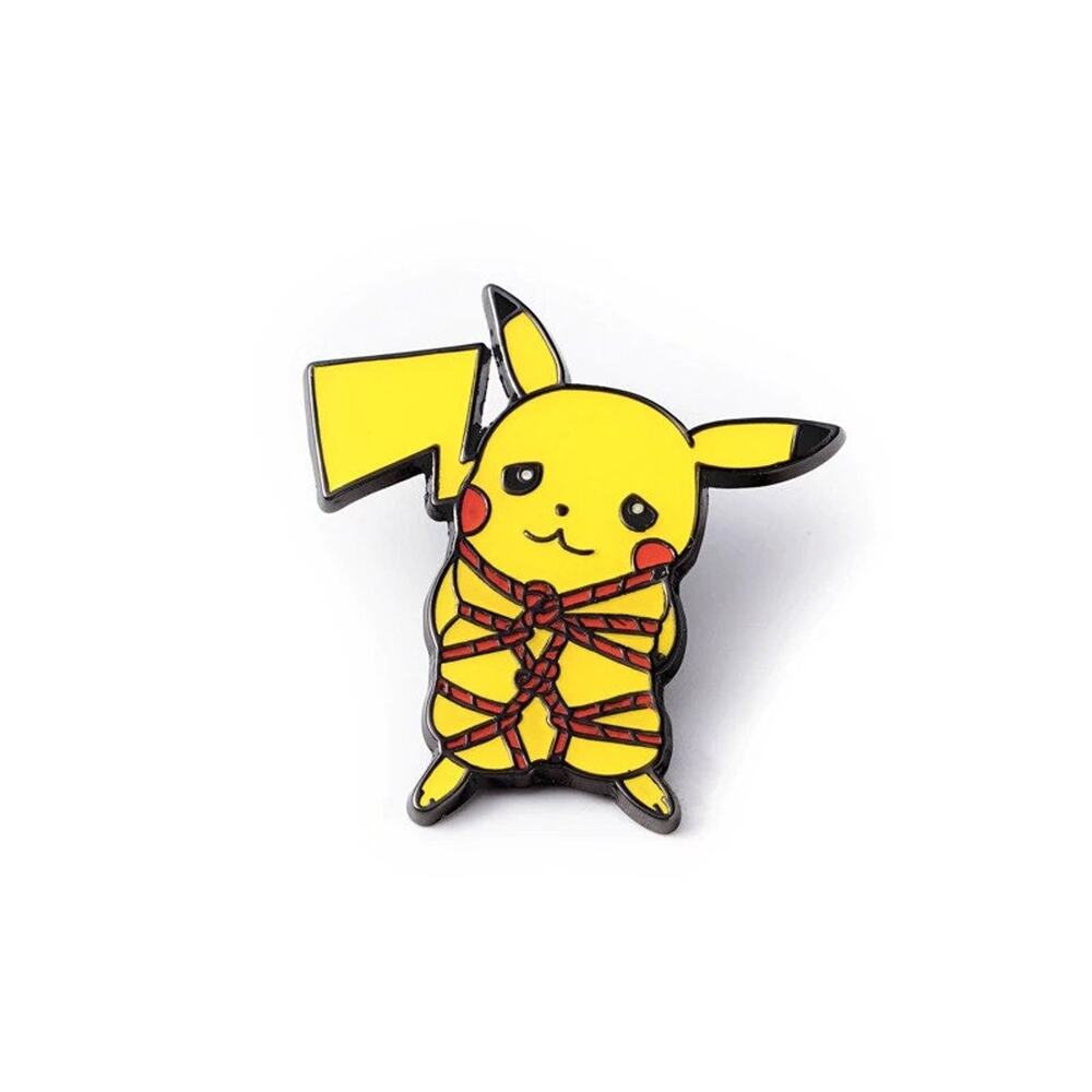 Sexy Pokemon Pikachu Tie-Up S & M Enamel Pins 374